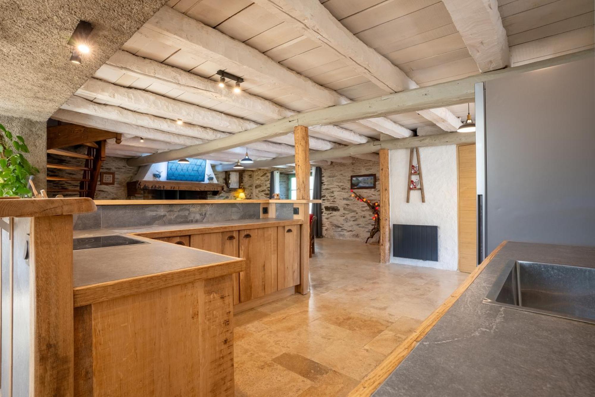 Grange Renovee En Gite/Maison/Chalet Arreau Buitenkant foto
